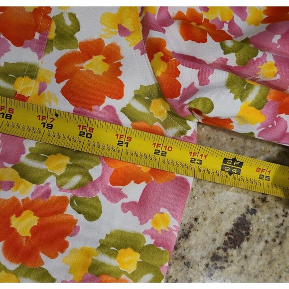 2~ Women's L Drapers & Damons Button Jackets Colorful Floral Stretch - Picture 7 of 11